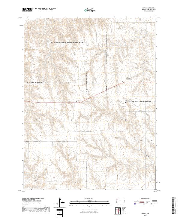 US Topo 7.5-minute map for Midway KS