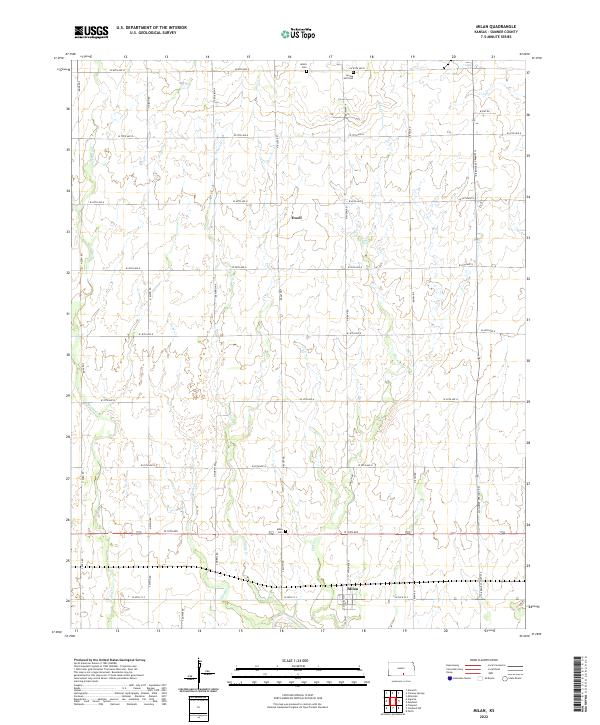 US Topo 7.5-minute map for Milan KS