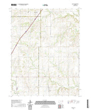 US Topo 7.5-minute map for Miller KS