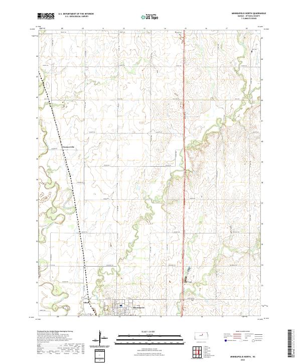 US Topo 7.5-minute map for Minneapolis North KS