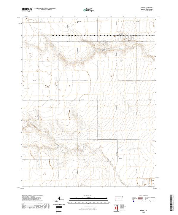 US Topo 7.5-minute map for Modoc KS