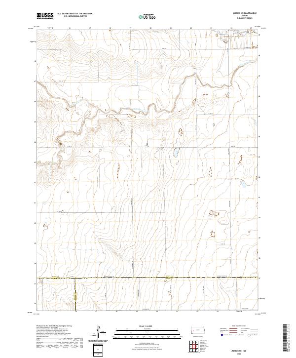 US Topo 7.5-minute map for Modoc SE KS