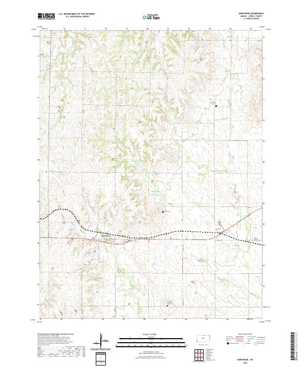 US Topo 7.5-minute map for Montrose KS