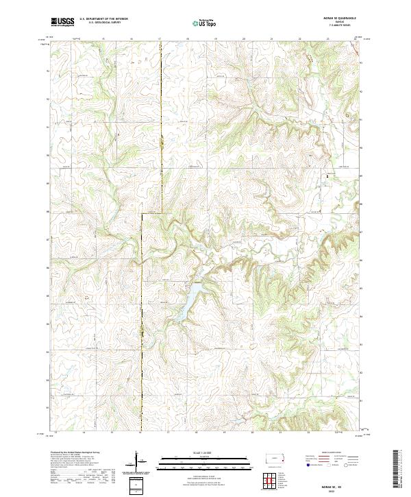 US Topo 7.5-minute map for Moran SE KS