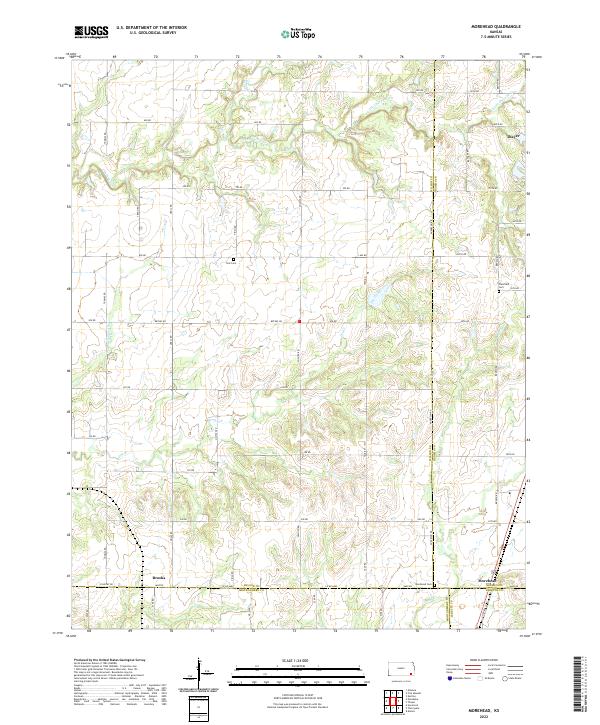 US Topo 7.5-minute map for Morehead KS