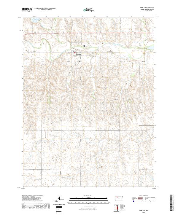 US Topo 7.5-minute map for Morland KS