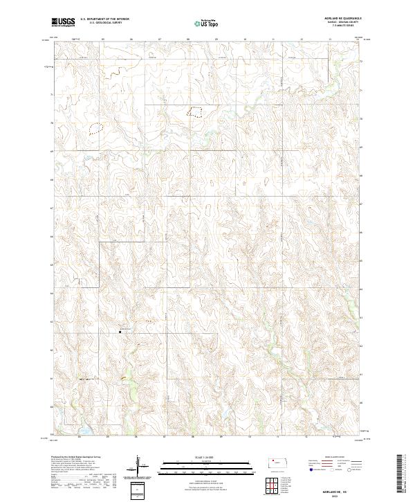 US Topo 7.5-minute map for Morland NE KS