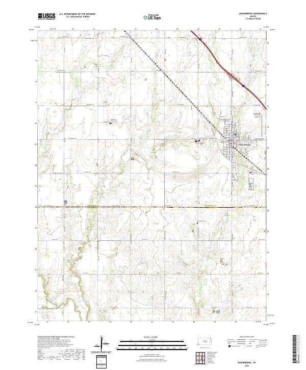 US Topo 7.5-minute map for Moundridge KS