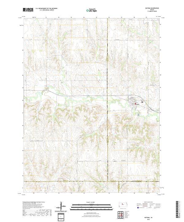 US Topo 7.5-minute map for Natoma KS