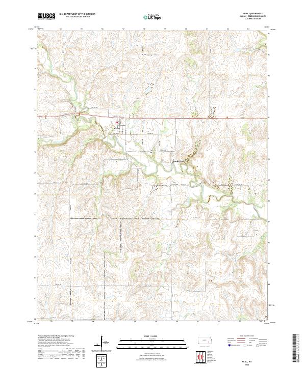 US Topo 7.5-minute map for Neal KS