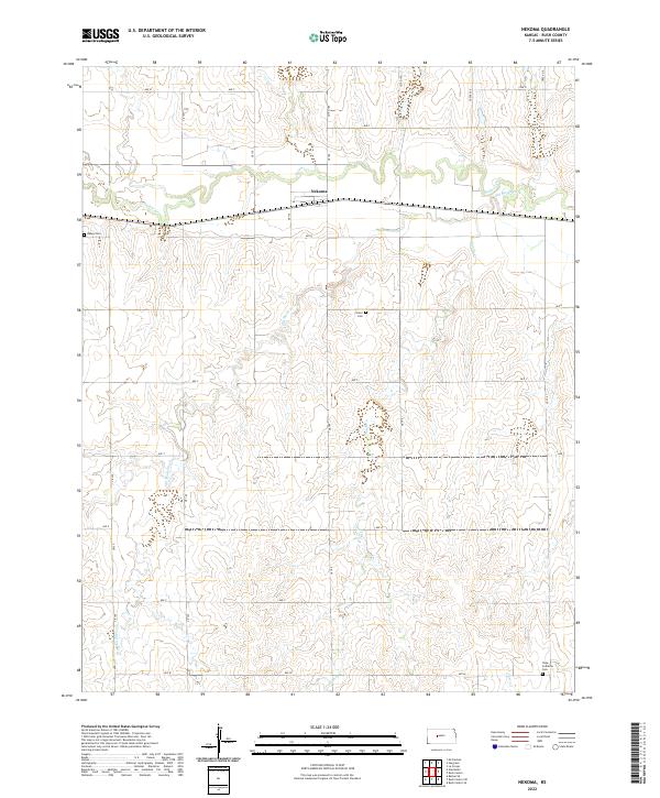 US Topo 7.5-minute map for Nekoma KS