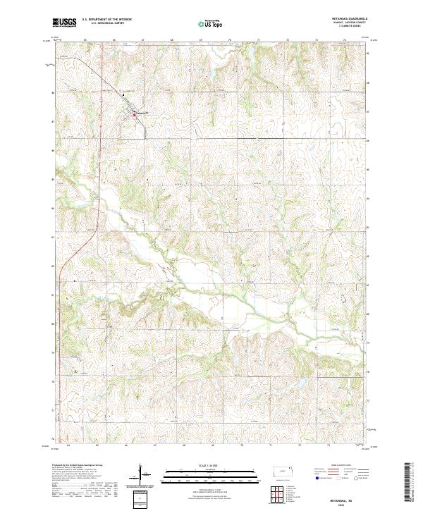 US Topo 7.5-minute map for Netawaka KS