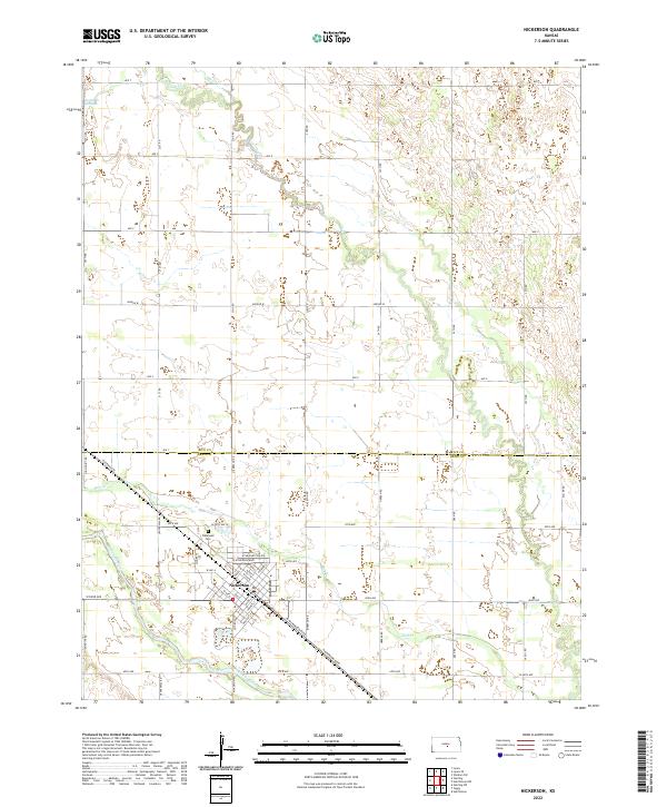 US Topo 7.5-minute map for Nickerson KS