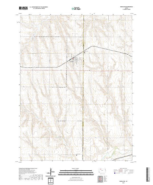 US Topo 7.5-minute map for Norcatur KS