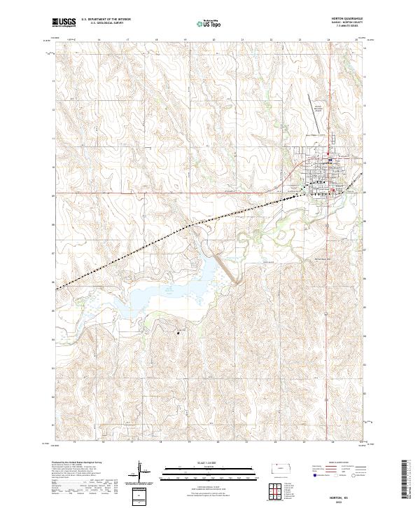 US Topo 7.5-minute map for Norton KS