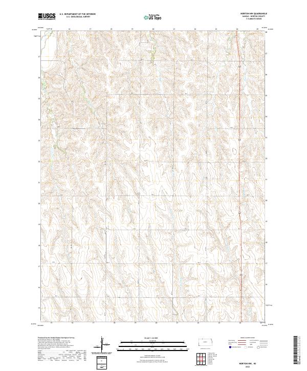 US Topo 7.5-minute map for Norton NW KS