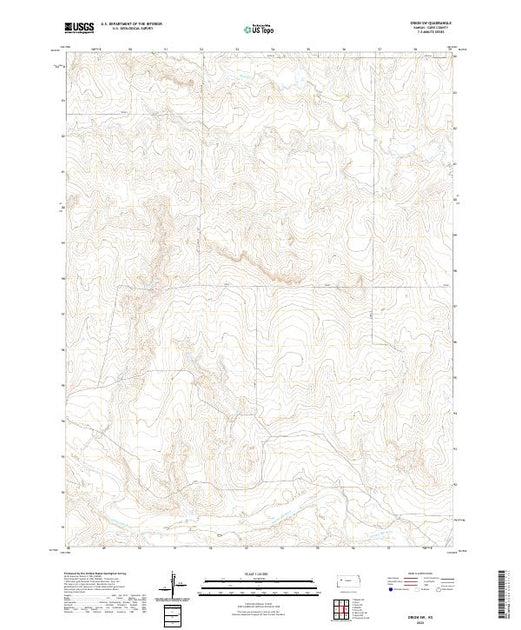 Us Topo 75 Minute Map For Orion Sw Ks American Map Store 1999