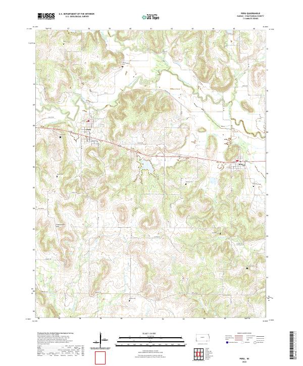 US Topo 7.5-minute map for Peru KS