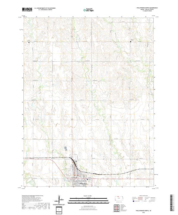 US Topo 7.5-minute map for Phillipsburg North KS