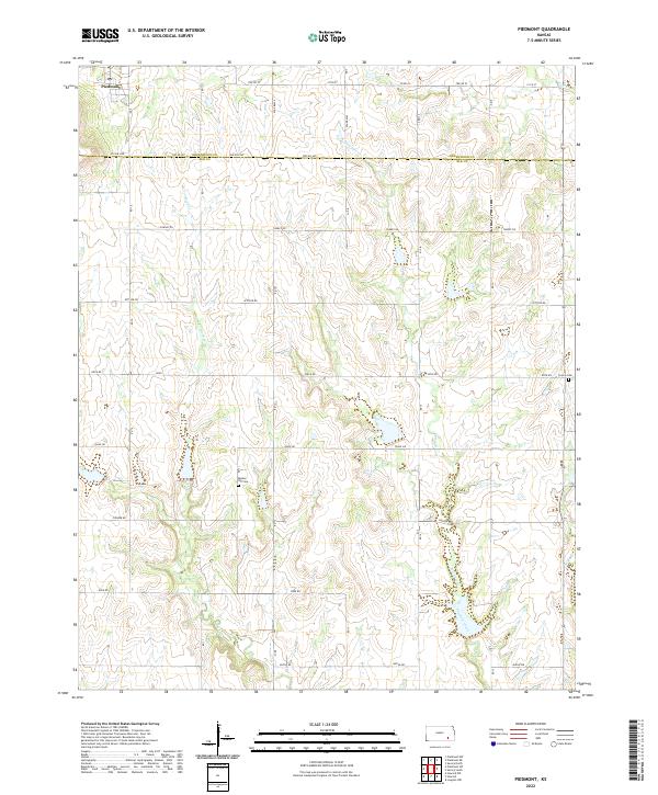 US Topo 7.5-minute map for Piedmont KS