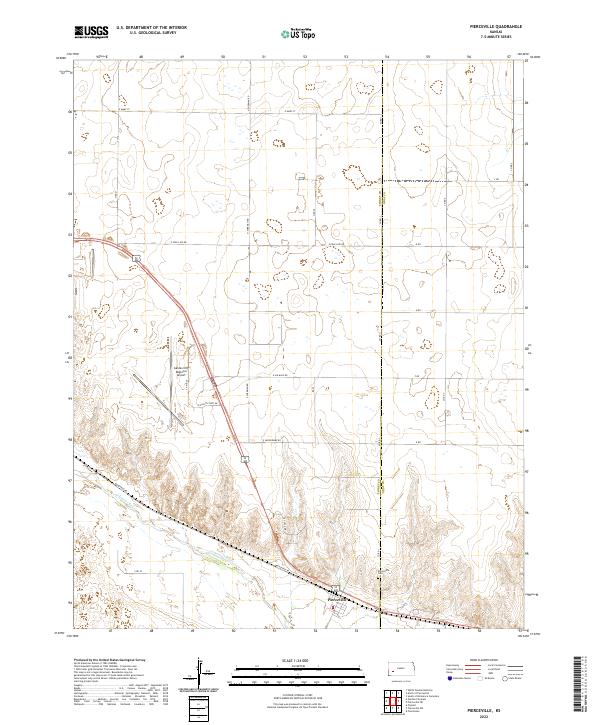 US Topo 7.5-minute map for Pierceville KS