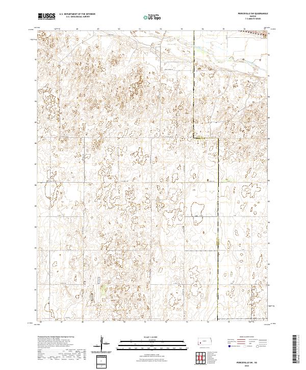 US Topo 7.5-minute map for Pierceville SW KS