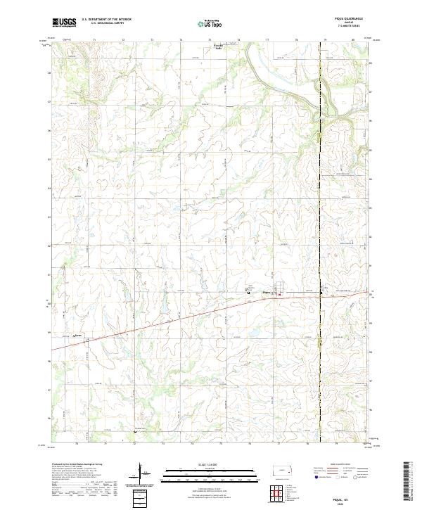 US Topo 7.5-minute map for Piqua KS