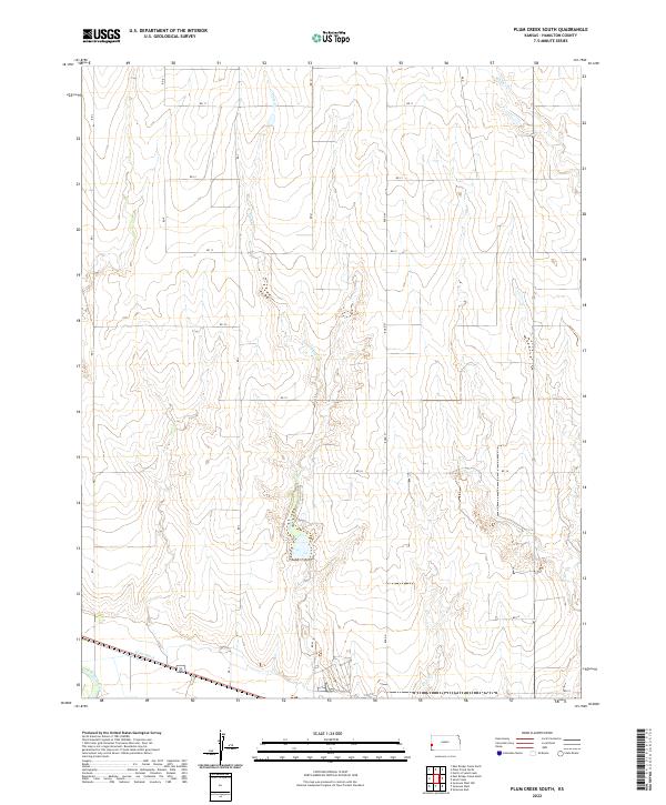 US Topo 7.5-minute map for Plum Creek South KS