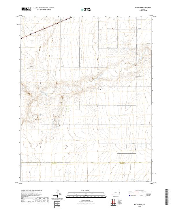 US Topo 7.5-minute map for Richfield NW KS