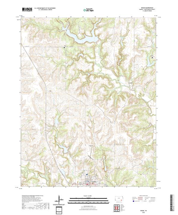 US Topo 7.5-minute map for Sedan KS