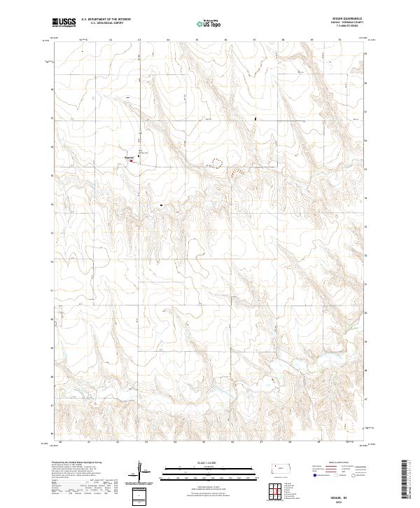 US Topo 7.5-minute map for Seguin KS