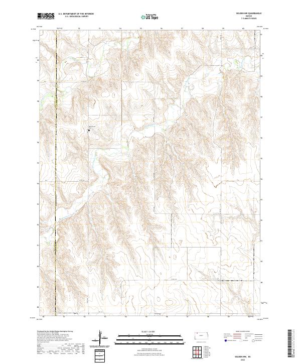 US Topo 7.5-minute map for Selden NW KS