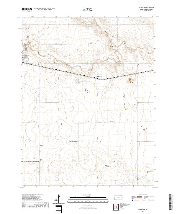 US Topo 7.5-minute map for Selkirk NW KS