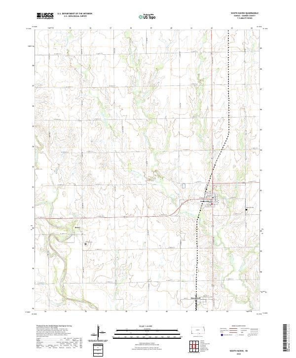 US Topo 7.5-minute map for South Haven KS