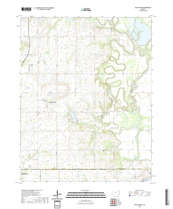 US Topo 7.5-minute map for South Mound KS