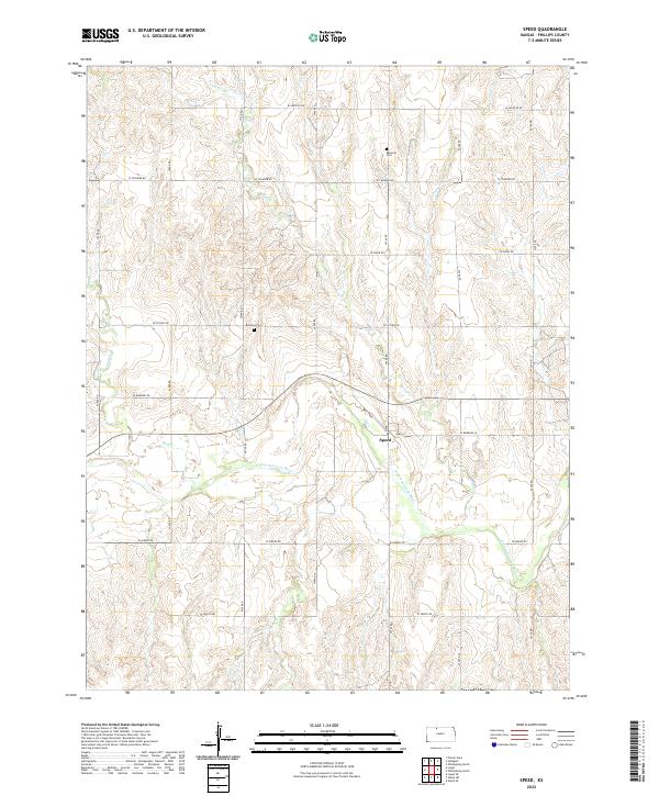 US Topo 7.5-minute map for Speed KS