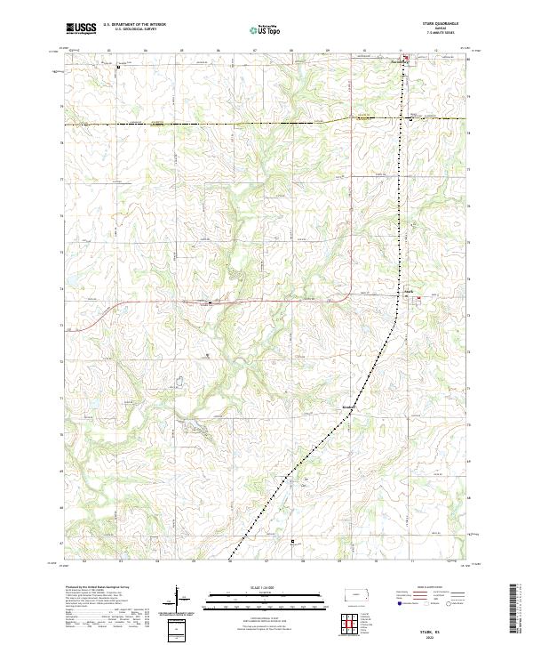 US Topo 7.5-minute map for Stark KS