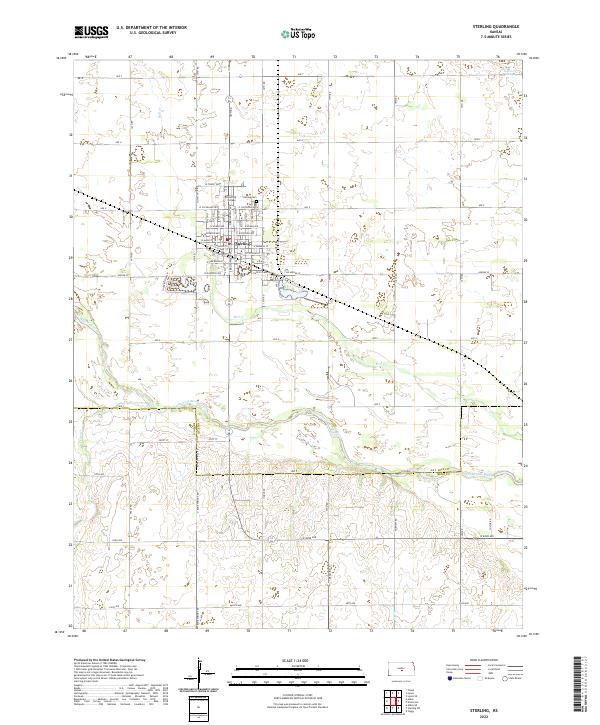 US Topo 7.5-minute map for Sterling KS