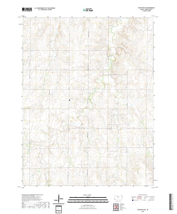 US Topo 7.5-minute map for Stockton SW KS