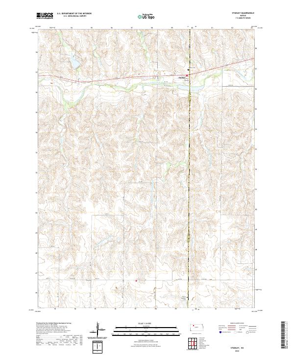 US Topo 7.5-minute map for Studley KS