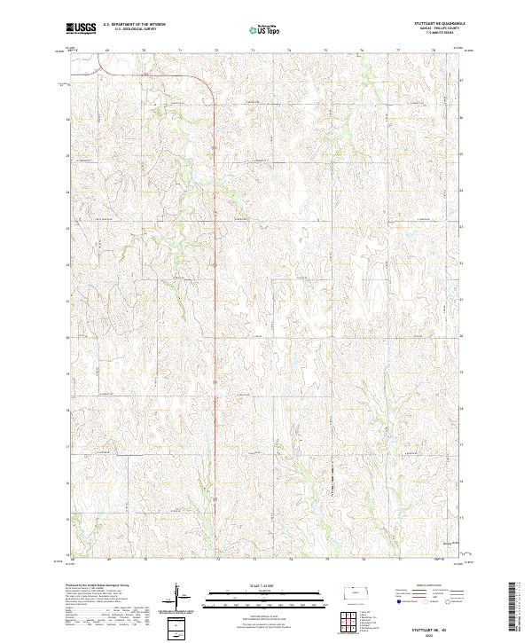 US Topo 7.5-minute map for Stuttgart NE KS