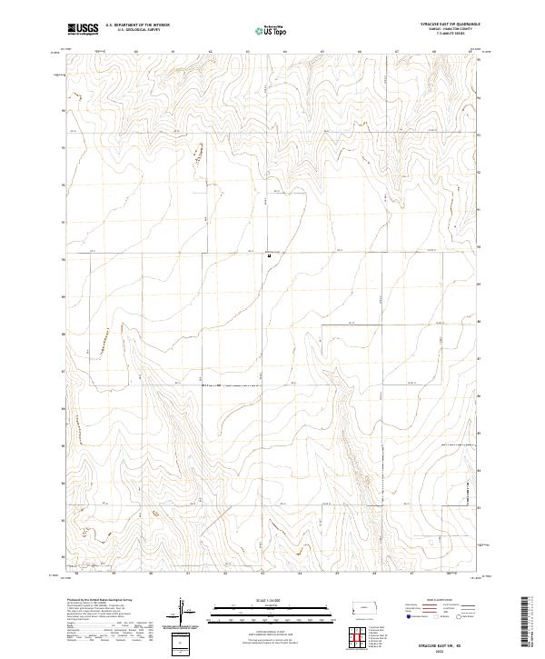 US Topo 7.5-minute map for Syracuse East SW KS