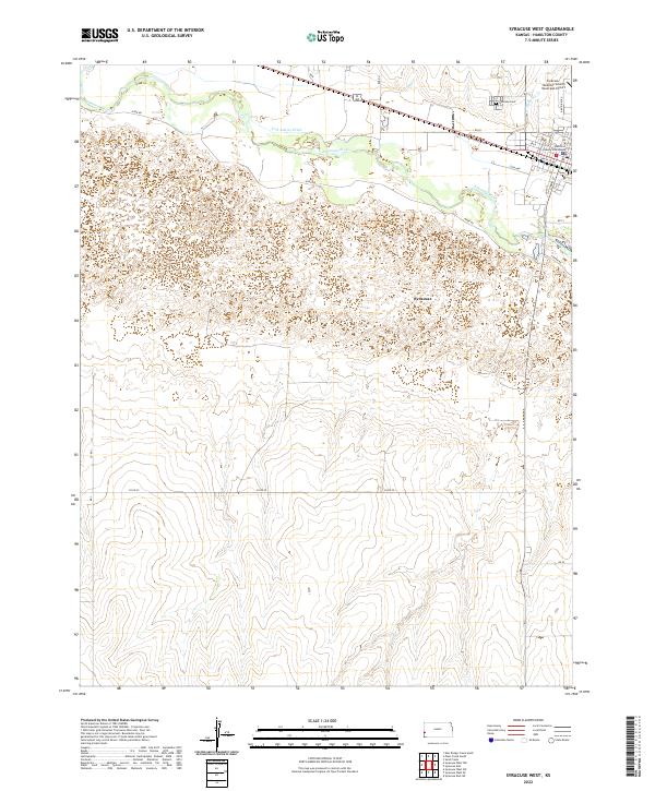 US Topo 7.5-minute map for Syracuse West KS