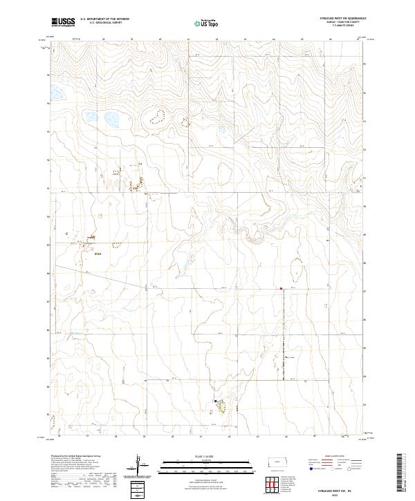 US Topo 7.5-minute map for Syracuse West SW KS