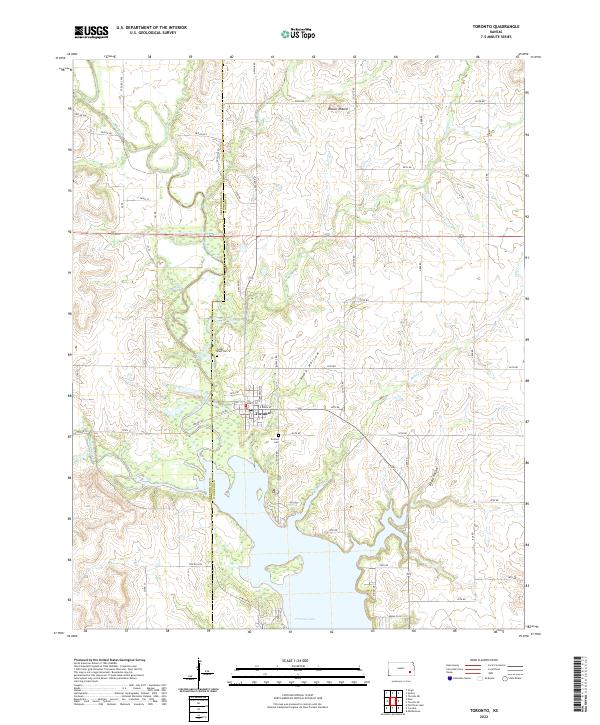 US Topo 7.5-minute map for Toronto KS