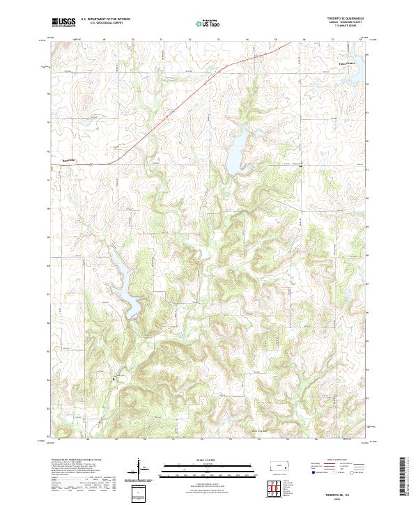 US Topo 7.5-minute map for Toronto SE KS