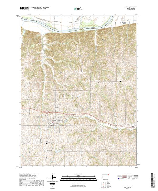 US Topo 7.5-minute map for Troy KSMO