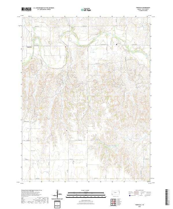 US Topo 7.5-minute map for Turkville KS