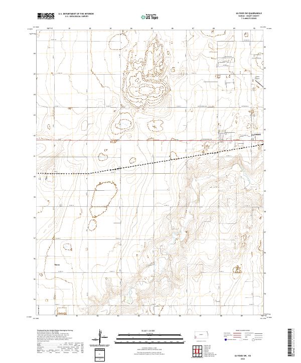 US Topo 7.5-minute map for Ulysses SW KS