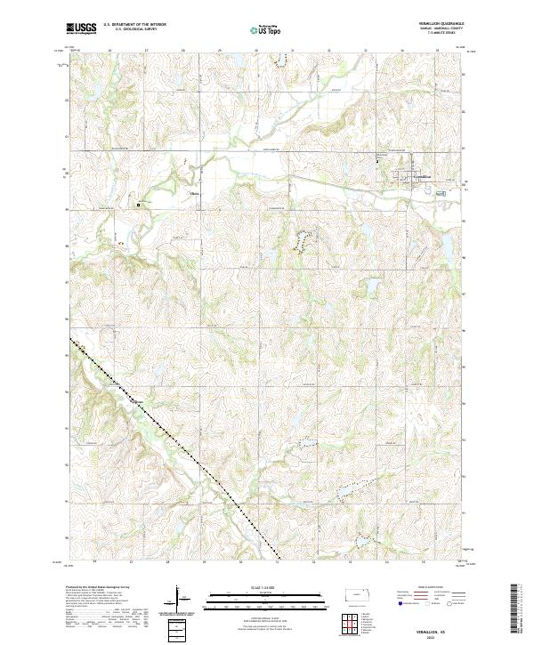 US Topo 7.5-minute map for Vermillion KS